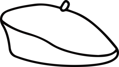 Şapka simgesi vektör çizimi