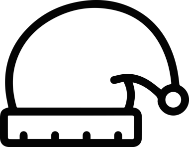 Şapka simgesi vektör çizimi