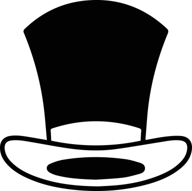 Şapka simgesi vektör çizimi