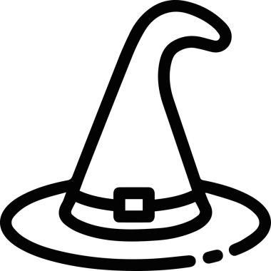 Şapka simgesi vektör çizimi