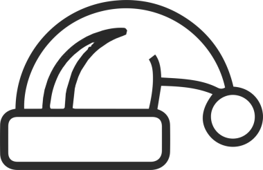 Şapka simgesi vektör çizimi