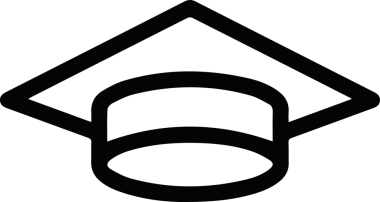 Şapka simgesi vektör çizimi