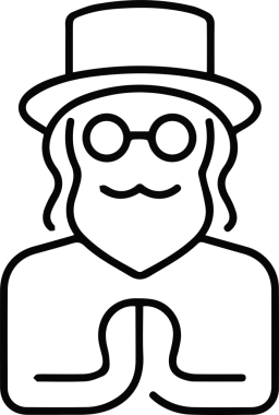 Şapka simgesi vektör çizimi