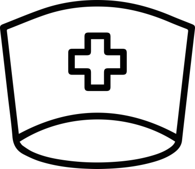 Şapka simgesi vektör çizimi