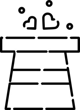 Şapka simgesi vektör çizimi