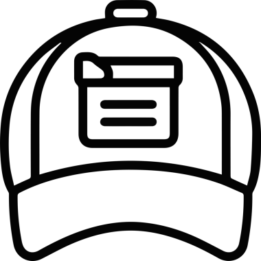 Şapka simgesi vektör çizimi