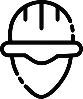 Şapka simgesi vektör çizimi