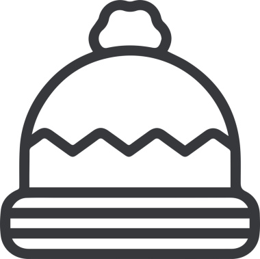 Şapka simgesi vektör çizimi