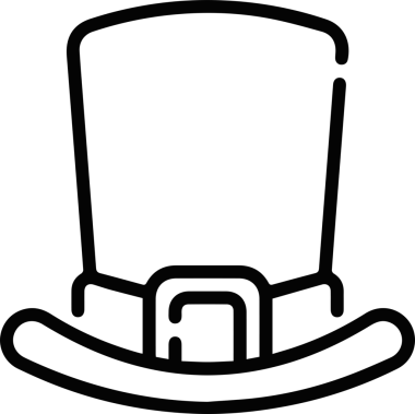 Şapka simgesi vektör çizimi