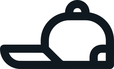 Şapka simgesi vektör çizimi