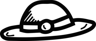 Şapka simgesi vektör çizimi