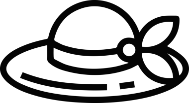 Şapka simgesi vektör çizimi