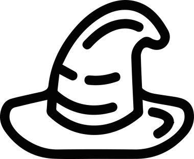 Şapka simgesi vektör çizimi