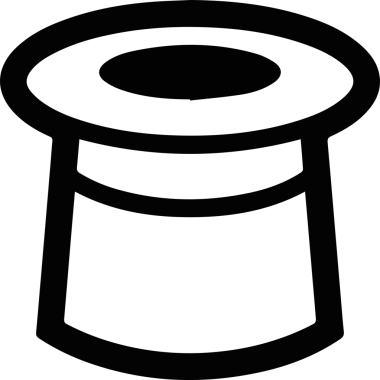 Şapka simgesi vektör çizimi