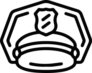 Şapka simgesi vektör çizimi