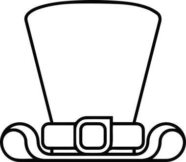 Şapka simgesi vektör çizimi