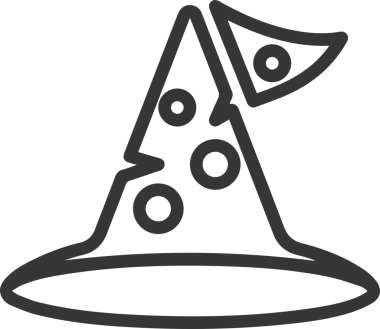 Şapka simgesi vektör çizimi