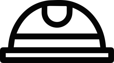 Şapka simgesi vektör çizimi