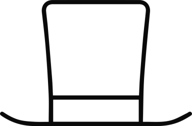 Şapka simgesi vektör çizimi