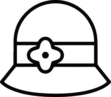 Şapka simgesi vektör çizimi