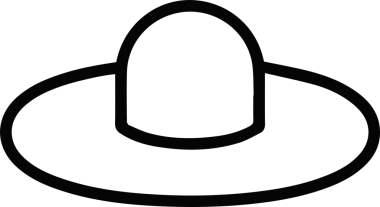 Şapka simgesi vektör çizimi