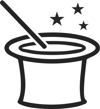 Şapka simgesi vektör çizimi