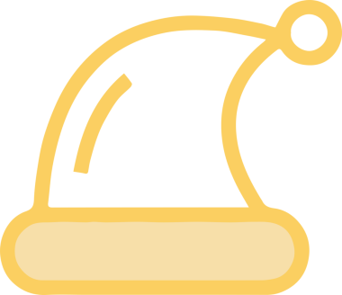 Şapka simgesi vektör çizimi