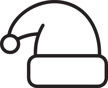 Şapka simgesi vektör çizimi