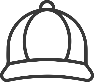 Şapka simgesi vektör çizimi