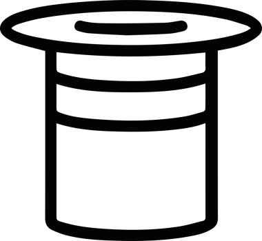 Şapka simgesi vektör çizimi