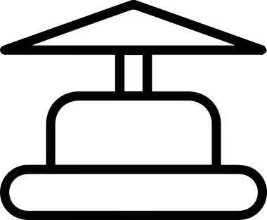 Şapka simgesi vektör çizimi