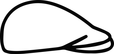 Şapka simgesi vektör çizimi