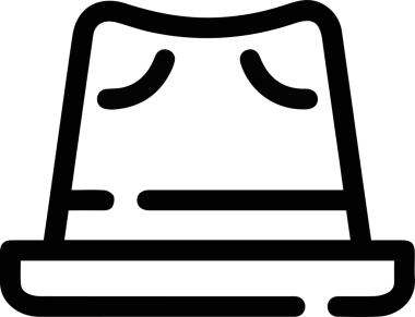 Şapka simgesi vektör çizimi