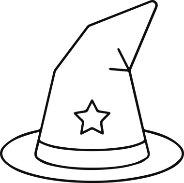 Şapka simgesi vektör çizimi