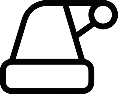 Şapka simgesi vektör çizimi