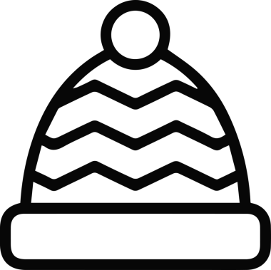 Şapka simgesi vektör çizimi