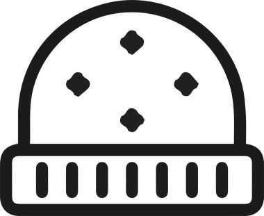 Şapka simgesi vektör çizimi