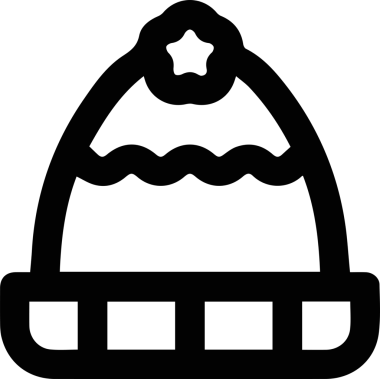 Şapka simgesi vektör çizimi