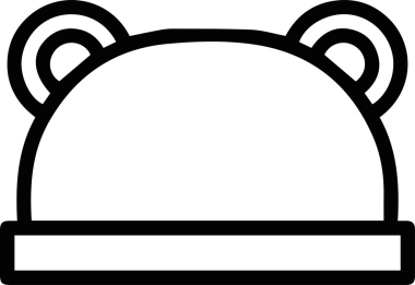 Şapka simgesi vektör çizimi