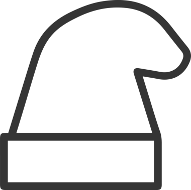 Şapka simgesi vektör çizimi