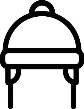 Şapka simgesi vektör çizimi