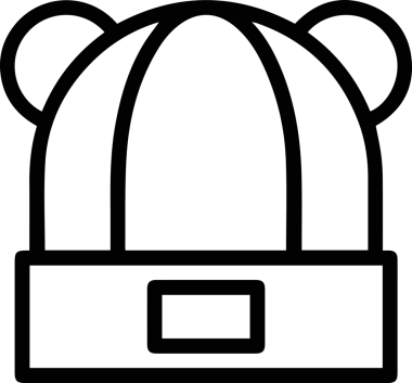 Şapka simgesi vektör çizimi