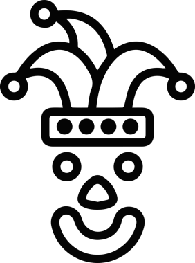 Şapka simgesi vektör çizimi