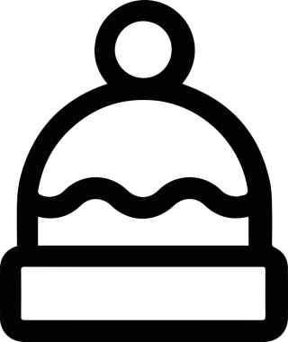 Şapka simgesi vektör çizimi