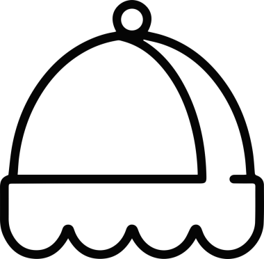 Şapka simgesi vektör çizimi