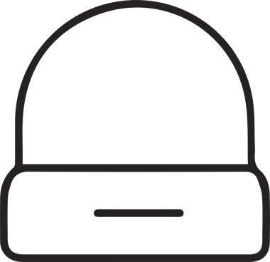 Şapka simgesi vektör çizimi