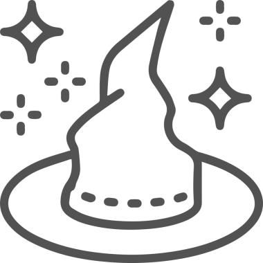 Şapka simgesi vektör çizimi