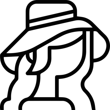 Şapka simgesi vektör çizimi