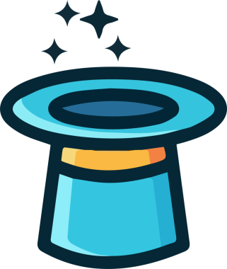 Şapka simgesi vektör çizimi