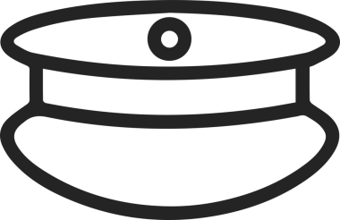 Şapka simgesi vektör çizimi